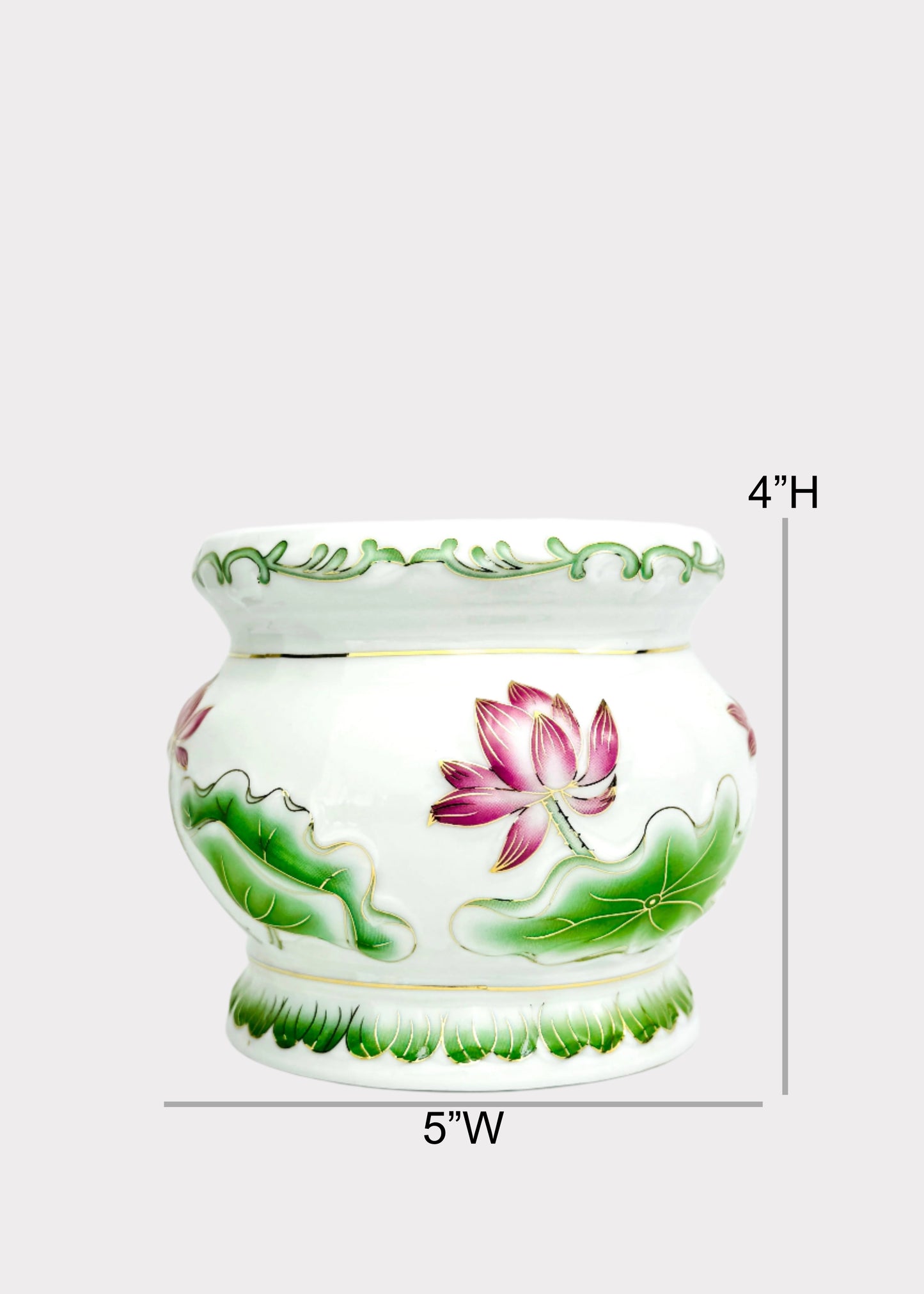 Lotus Pink – Incense Holder Pot – Ceramic