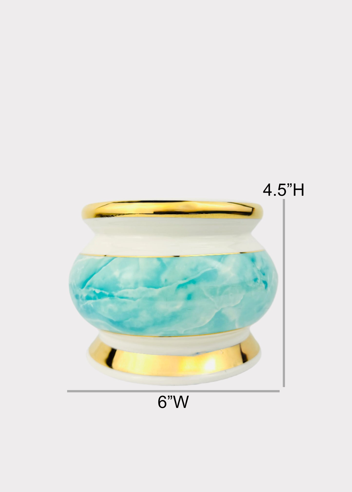Blue Marble – Incense Holder Pot – Ceramic