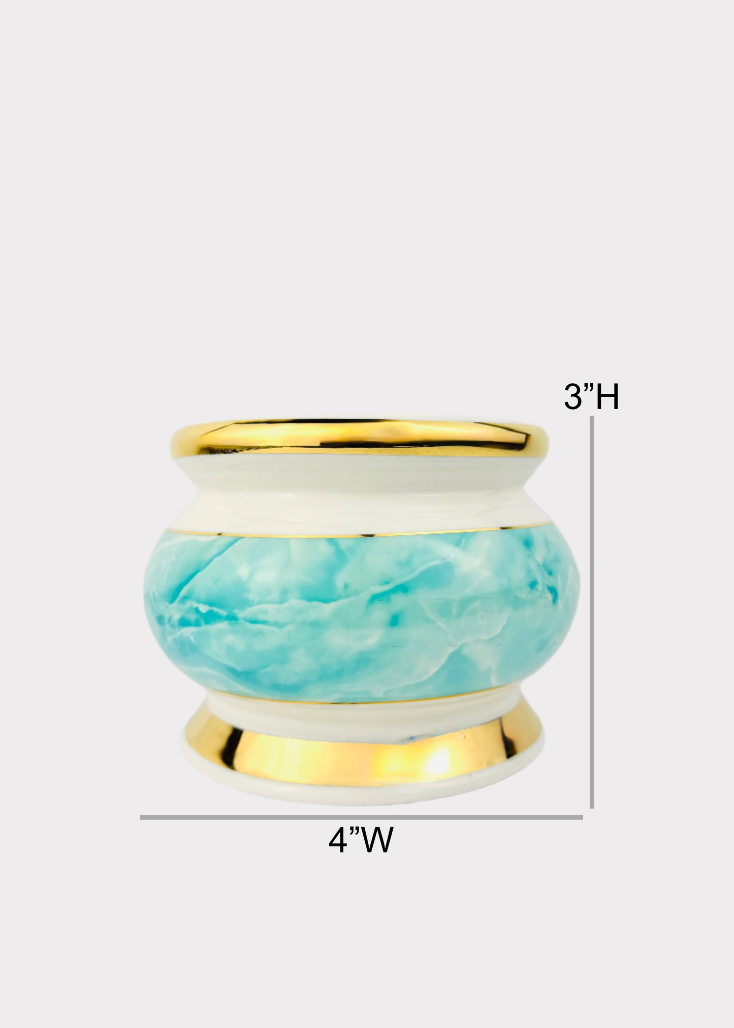 Blue Marble – Incense Holder Pot – Ceramic