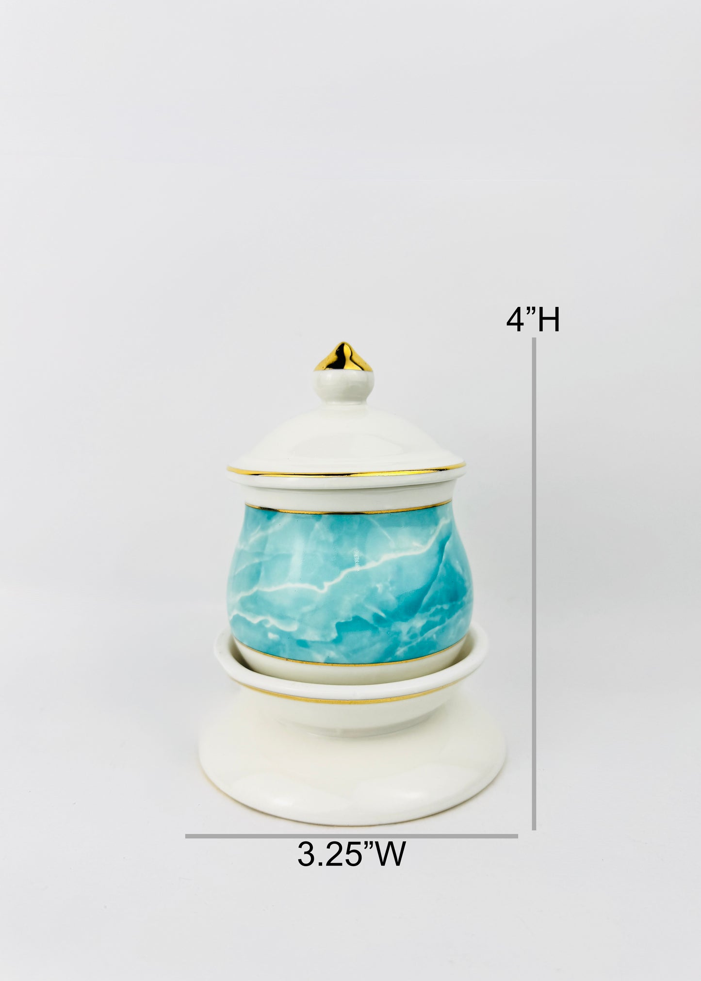 Marble Covered Offering Cup – Single – Blue/White