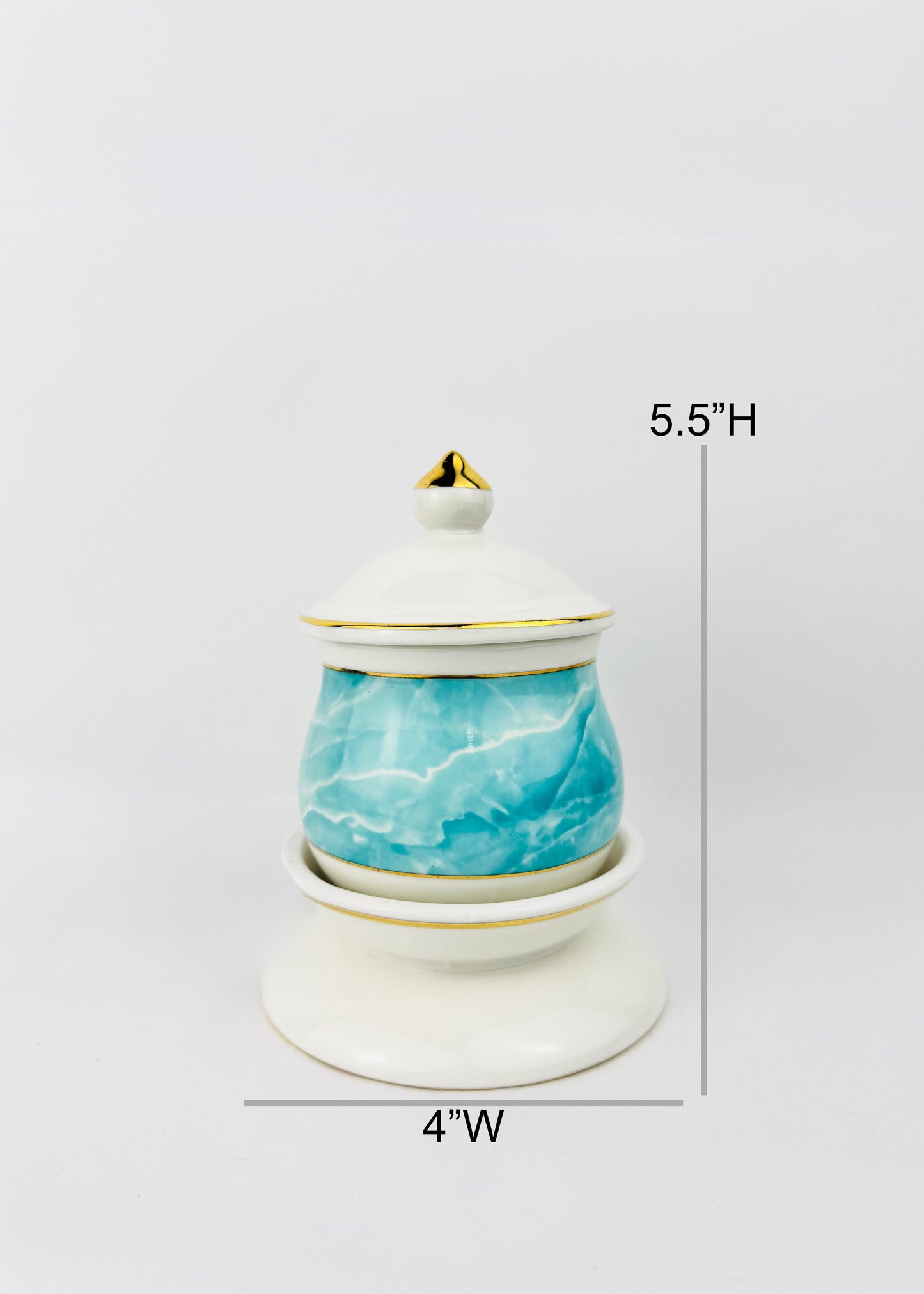 Marble Covered Offering Cup – Single – Blue/White