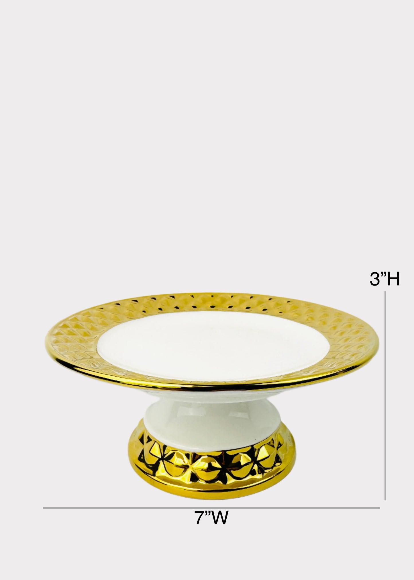 Diamond Gold Band - Offering Plate - Ceramic
