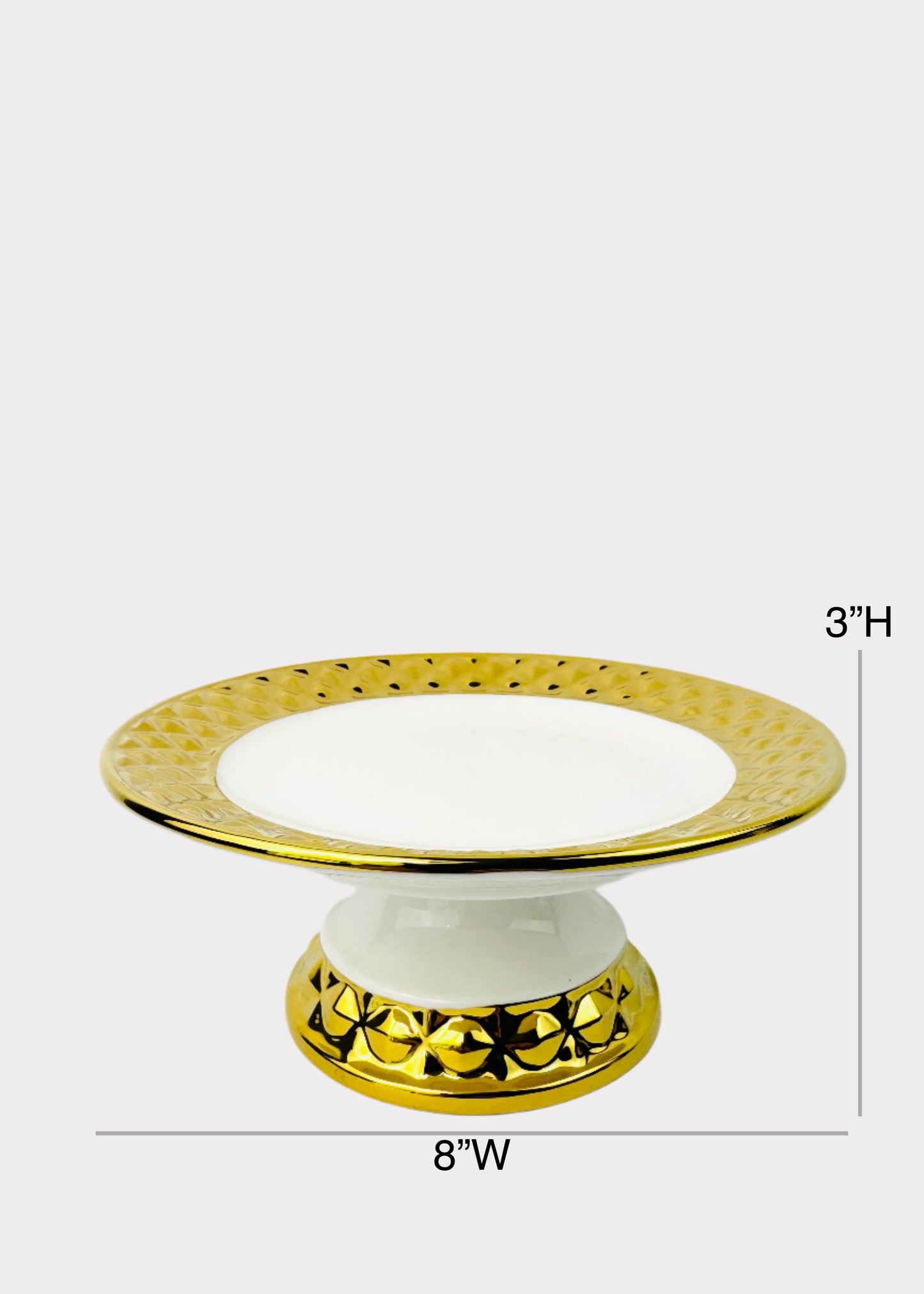 Diamond Gold Band - Offering Plate - Ceramic