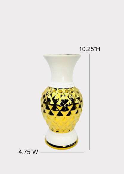 Faceted Gold - Altar Vase - Ceramic