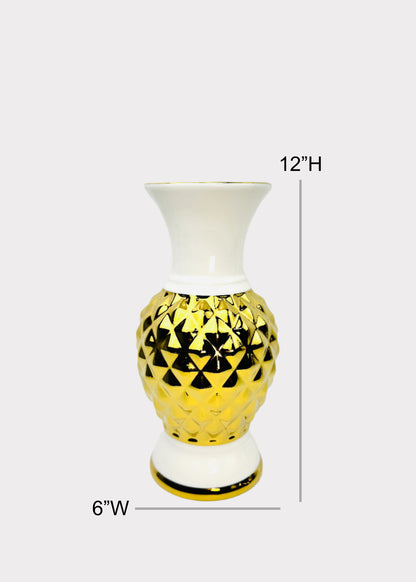 Faceted Gold - Altar Vase - Ceramic