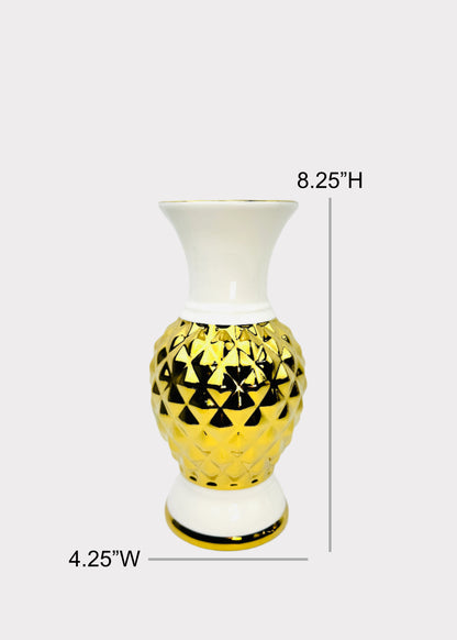 Faceted Gold - Altar Vase - Ceramic