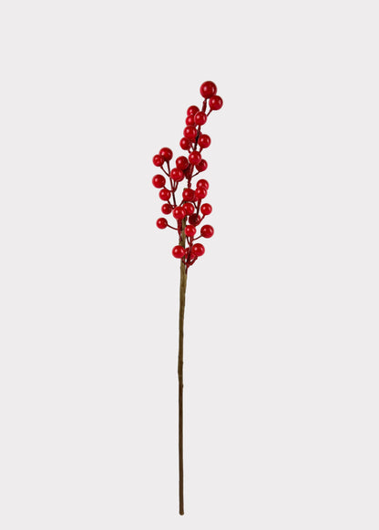 Red Berry Cluster Stem – Auspicious Lunar New Year Prosperity Decor
