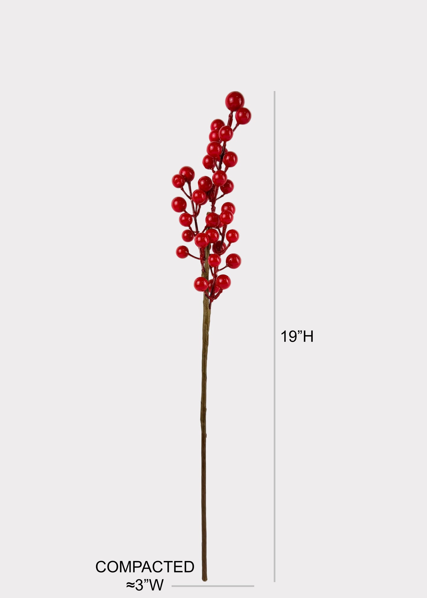 Red Berry Cluster Stem – Auspicious Lunar New Year Prosperity Decor