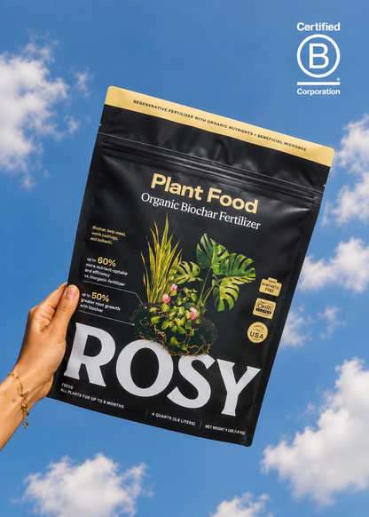 Rosy Soil Plant Food - Organic Microbially Active Fertilizer for Houseplants, Herbs & Flowers