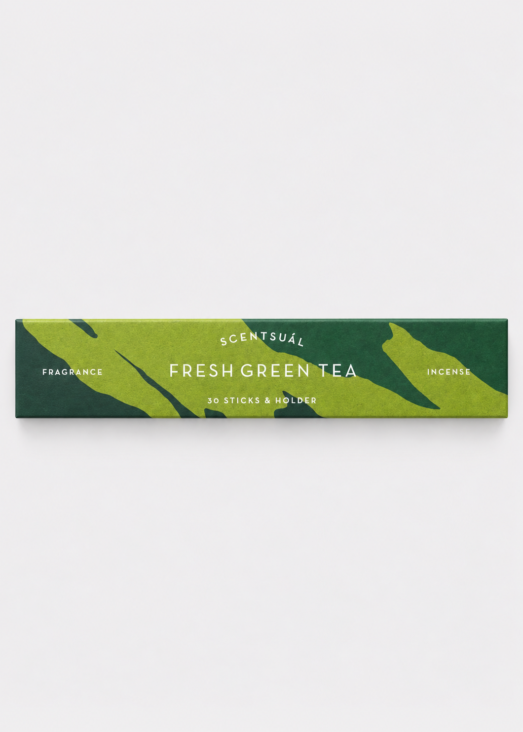 SCENTSUAL Fresh Matcha Incense Sticks & Holder - 30 Sticks