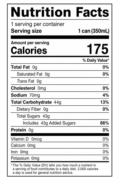 SFC Bio Sparkling Mango Drink 350mL