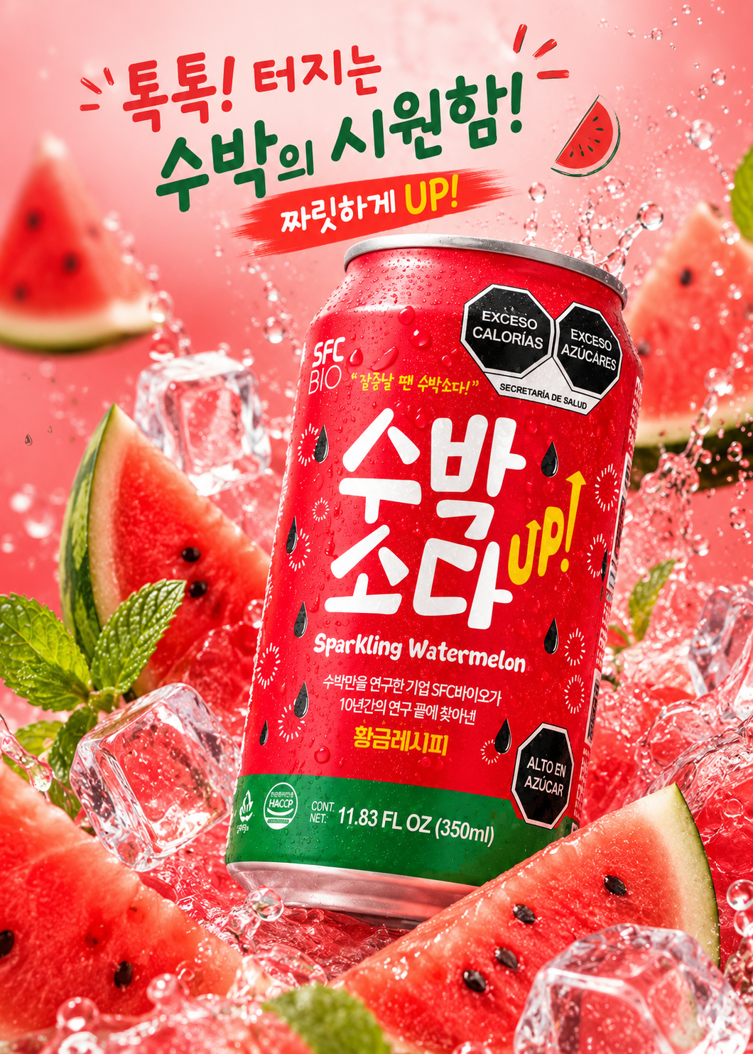 SFC Bio Sparkling Watermelon Drink 350mL