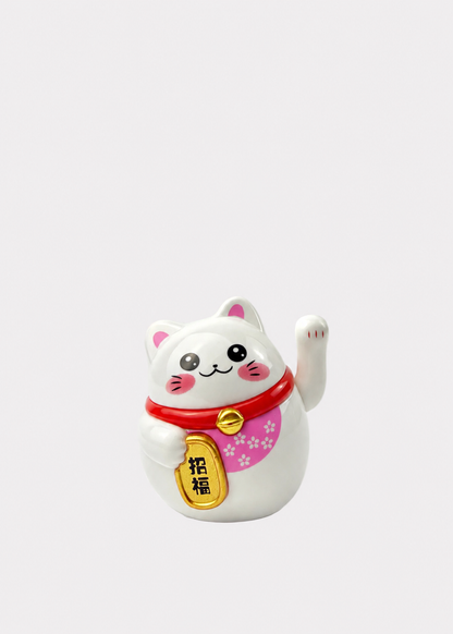 Solar Powered Lucky Waving Cat - Maneki Neko Fortune Cat (4 Colors)