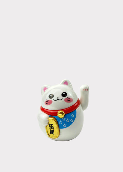 Solar Powered Lucky Waving Cat - Maneki Neko Fortune Cat (4 Colors)