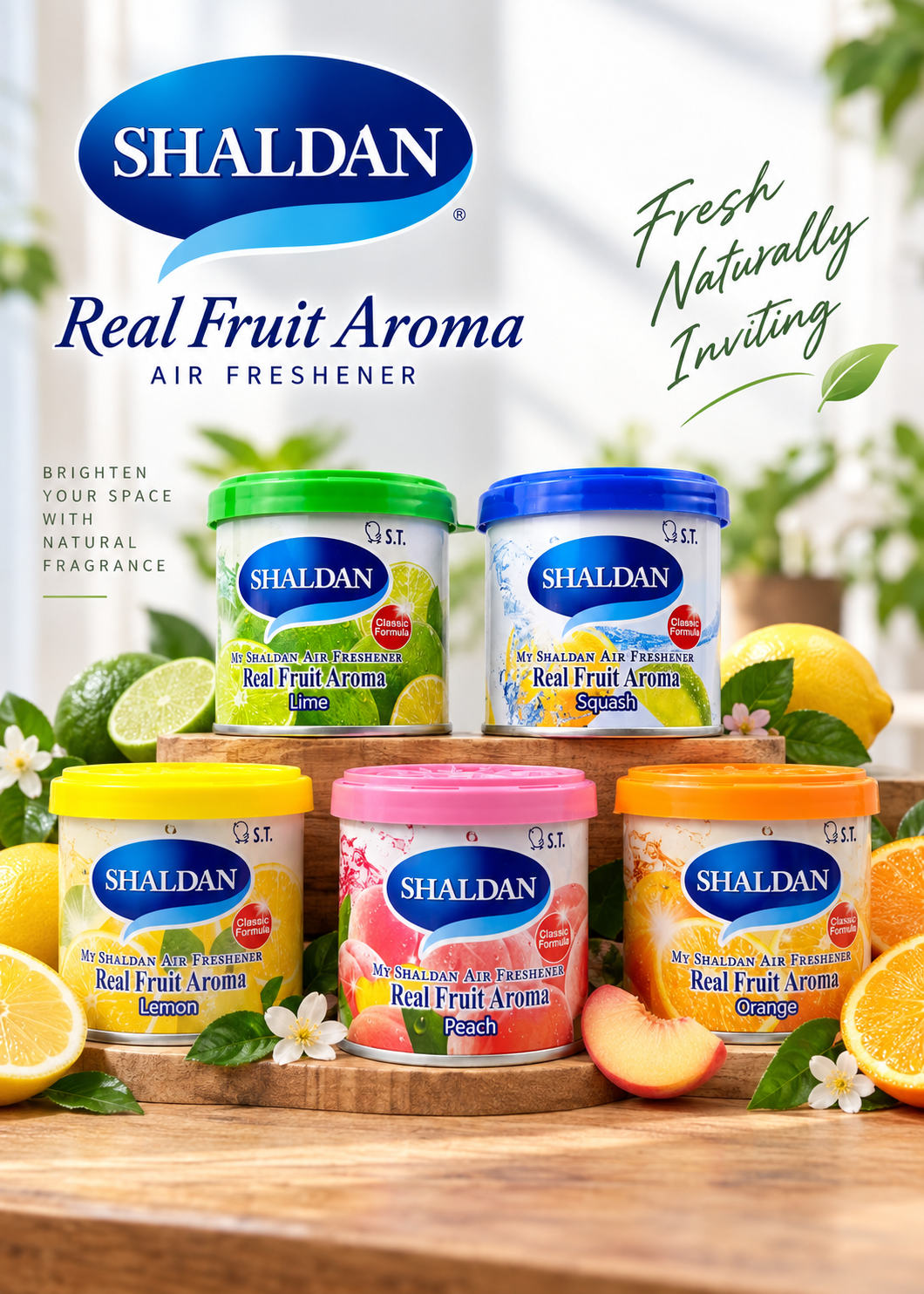 Shaldan Real Fruit Aroma Air Freshener - Assorted Scents