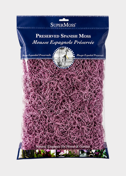 Package of SuperMoss Preserved Spanish Moss on a white background