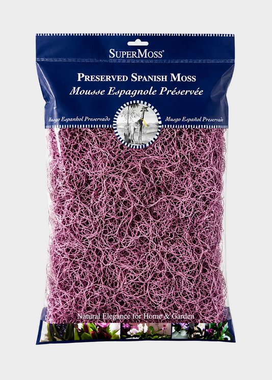 Package of SuperMoss Preserved Spanish Moss on a white background