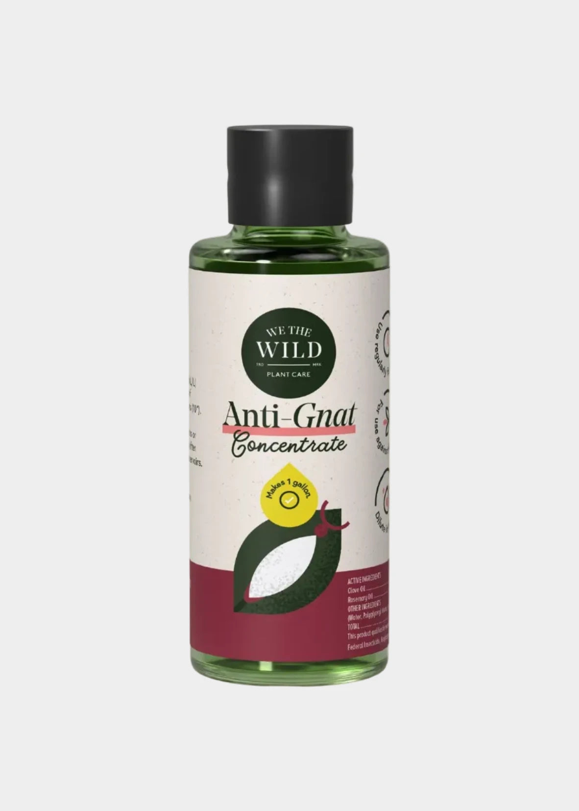 Bottle of 'Anti Grub Concentrate' by We the Wild on a light beige background