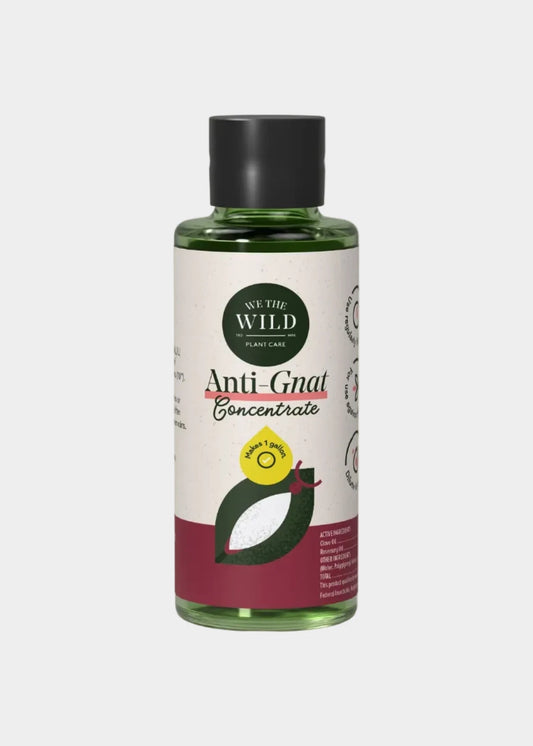 Bottle of 'Anti Grub Concentrate' by We the Wild on a light beige background