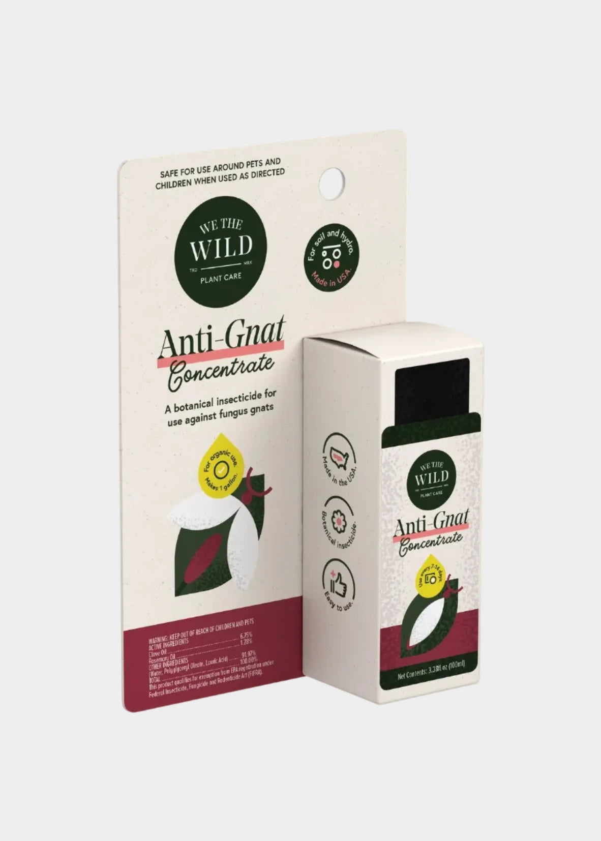We the Wild Anti-Grat Concentrate packaging on a light green background