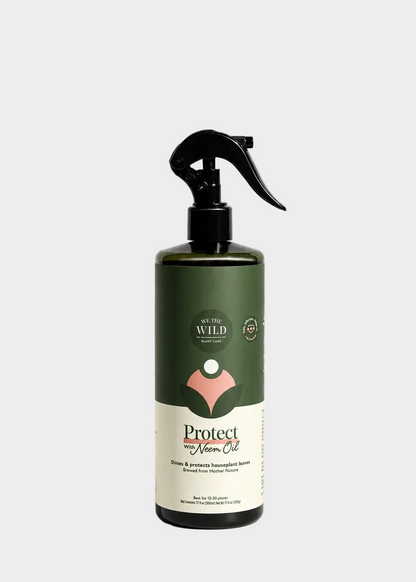 Spray bottle with green label on a white background