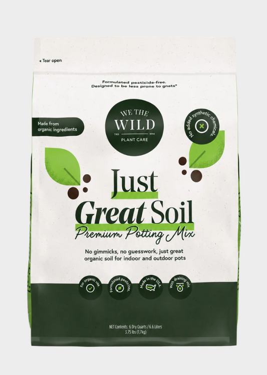 We The Wild Just Great Soil Premium Potting Mix 6 Dry Quarts (6.6L)
