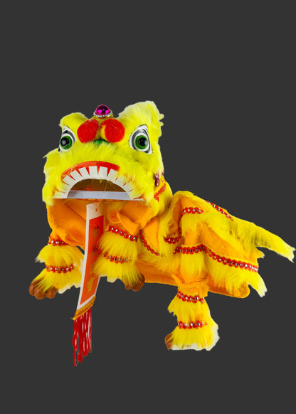 Lion Dance Puppet Figurine - Traditional Chinese Handheld Lion Puppet