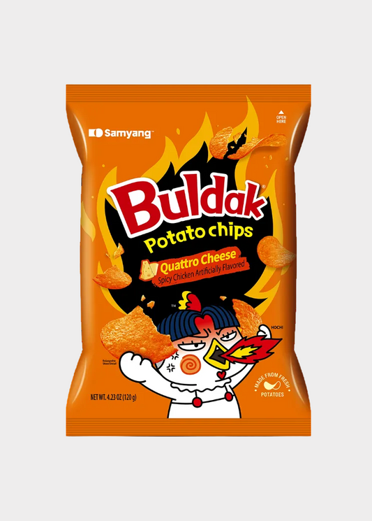 Buldak Potato Chips Quattro Cheese