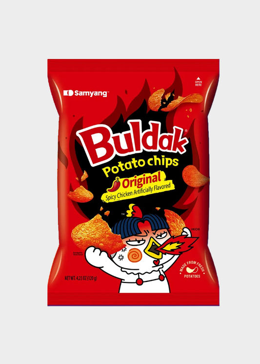 SAMYANG Buldak Original Potato Chips 120g - Korean Spicy Hot Chicken Flavor Chips