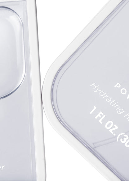 Close-up of a hand sanitizer container with text on a white background