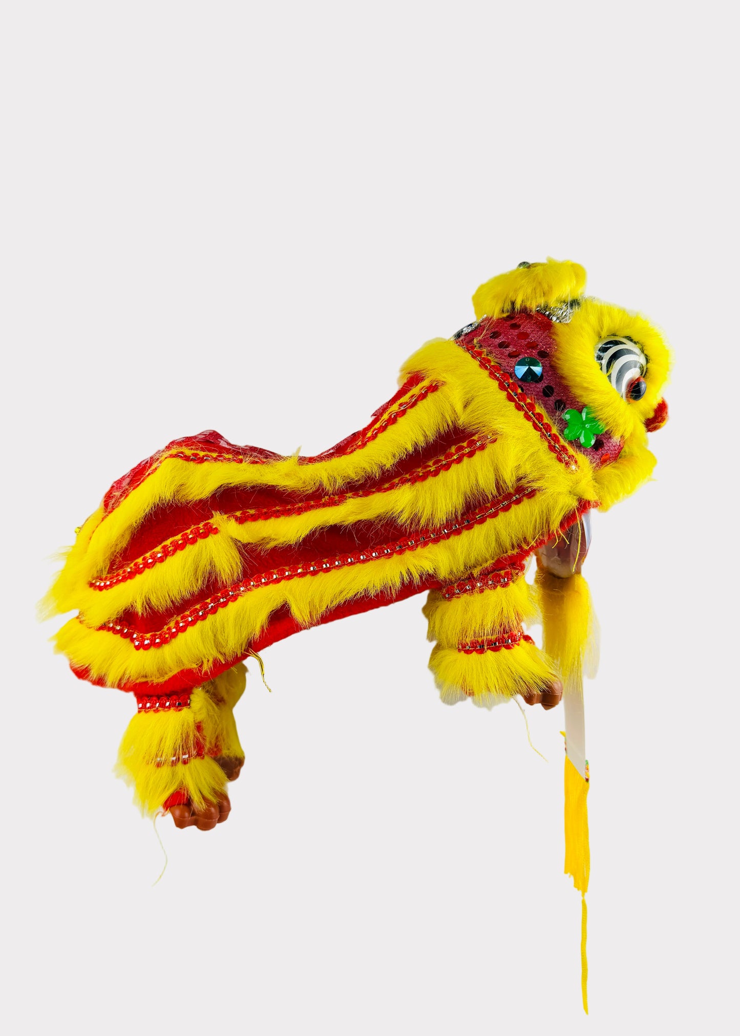 Lion Dance Puppet Figurine - Traditional Chinese Handheld Lion Puppet