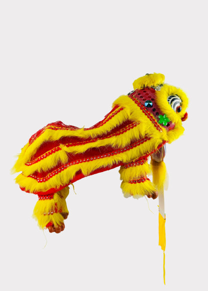 Lion Dance Puppet Figurine - Traditional Chinese Handheld Lion Puppet