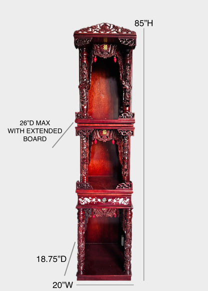 20” 3-Tier Altar – Dragon – Red