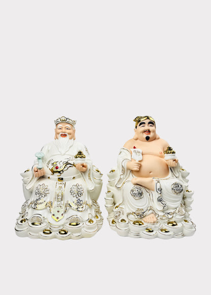 Gold Ombre Land and Prosperity Gods - Porcelain