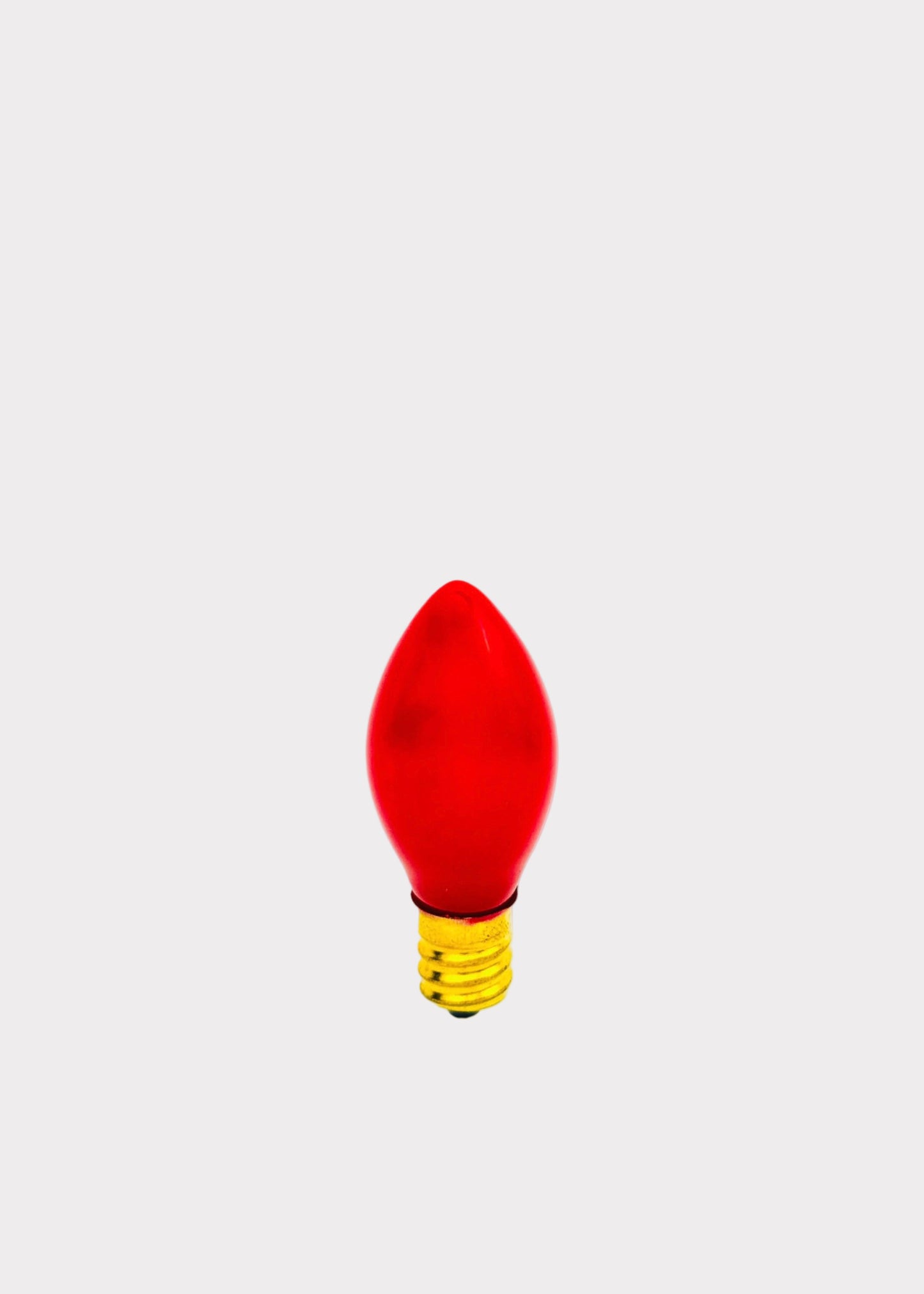 Red Light Bulb - E12 Base - 7W - Short