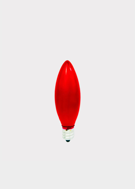 Red Altar Light Bulb - E12 Base - 15W - Long