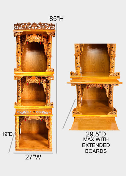27” 3-Tier Altar – Dragon – Yellow