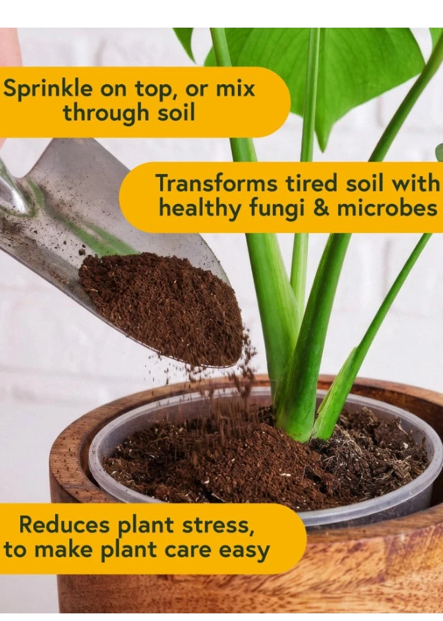 We The Wild Enrich Powder Organic Plant Food & Soil Amendment - Slow Release Indoor Plant Fertilizer