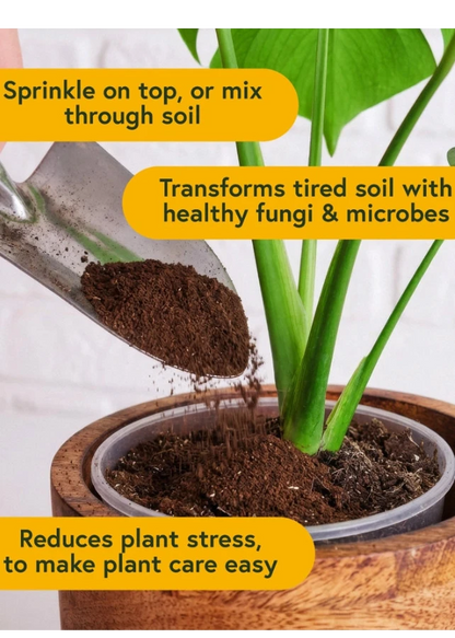 We The Wild Enrich Powder Organic Plant Food & Soil Amendment - Slow Release Indoor Plant Fertilizer