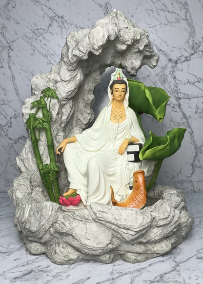 Colored Guan Yin Fountain