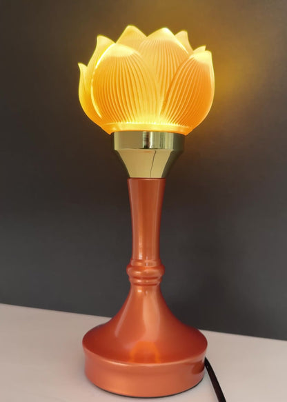 Lotus LED Lamp Pair – Yellow Flower – Multi-Color Glow