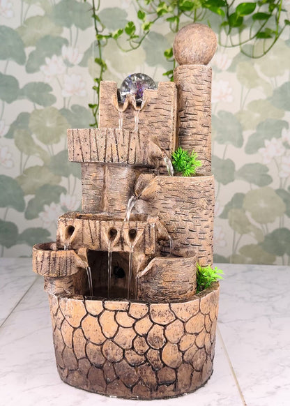 Castle Tower Tabletop Fountain