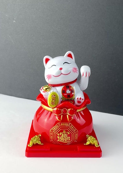 Solar Powered Money Cat – Wealth Bag – 2 Colors